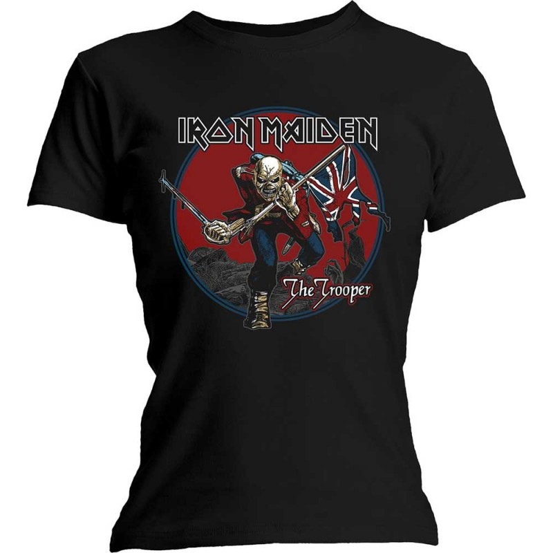 Tricou Damă Iron Maiden Trooper Red Sky