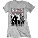 Tricou Oficial Damă 5 Seconds of Summer 2 Finger Dripped