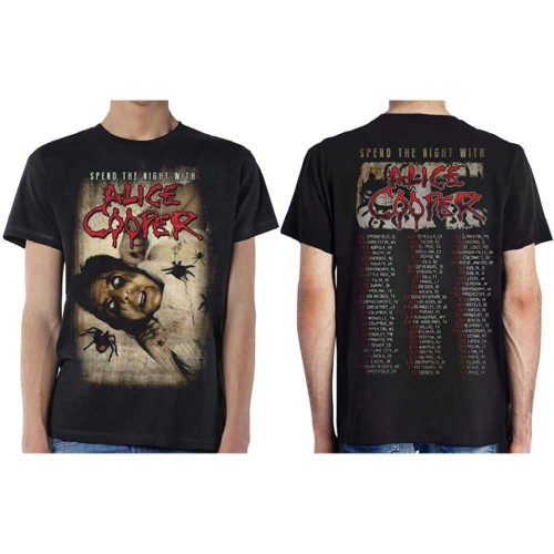 Tricou Alice Cooper Spend The Night With Spiders