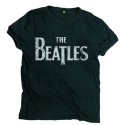 Tricou OficialThe Beatles Drop T Logo Vintage
