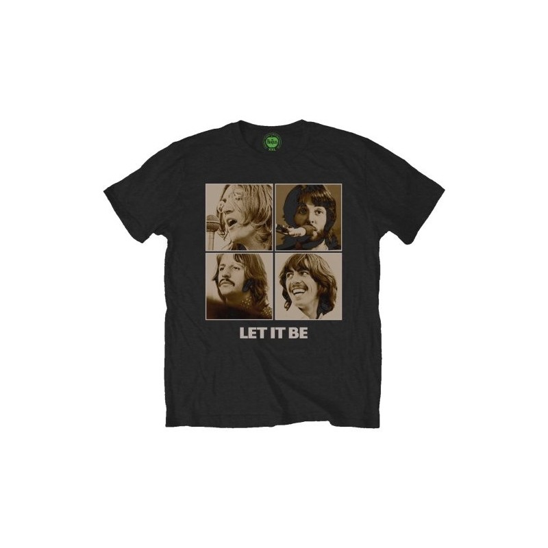 Tricou The Beatles Let It Be Sepia