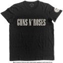 Tricou Oficial Guns N' Roses Logo & Bullet Circle
