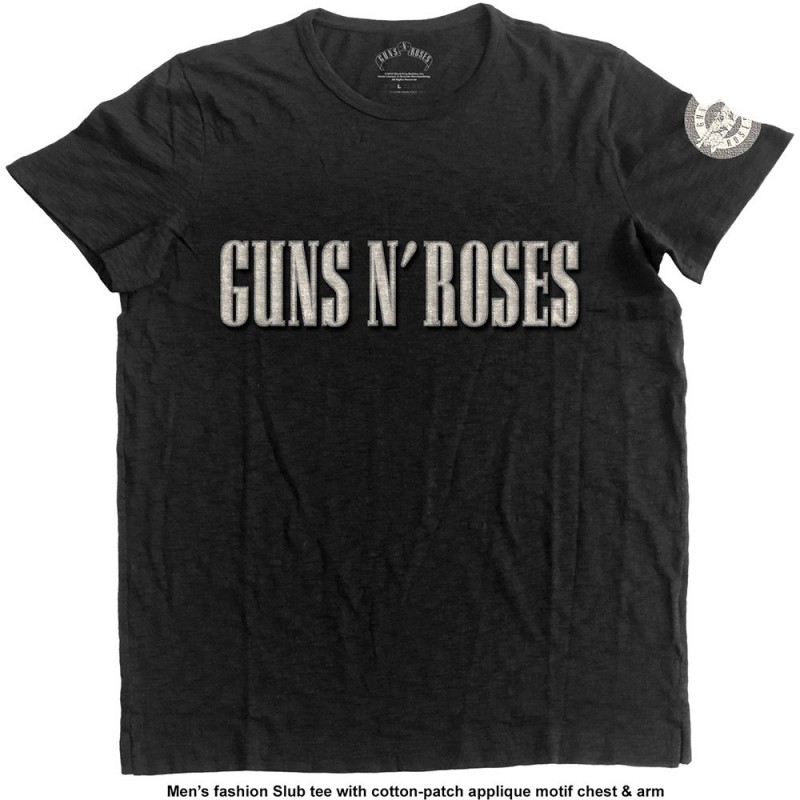 Tricou Guns N' Roses Logo & Bullet Circle
