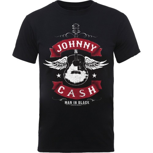 Tricou Johnny Cash Winged Guitar