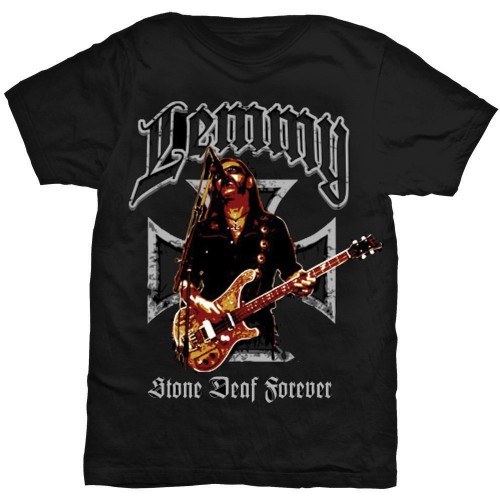 Tricou Lemmy Iron Cross Stone Deaf Forever
