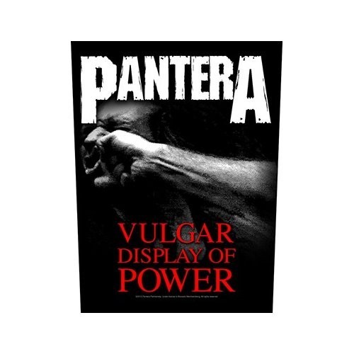 Back Patch Oficial Pantera Vulgar Display Of Power