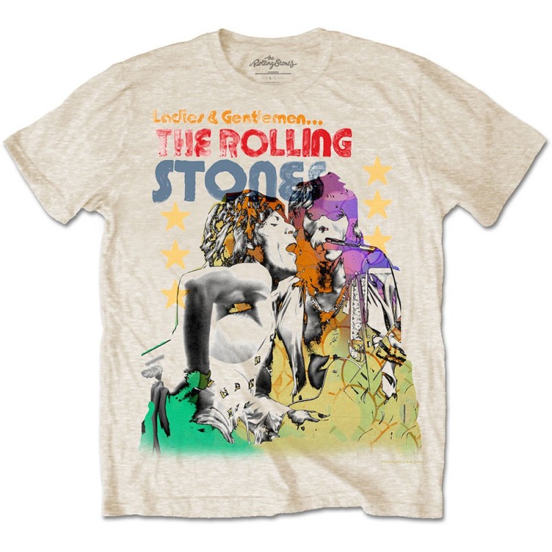 Tricou The Rolling Stones Mick & Keith Watercolour Stars