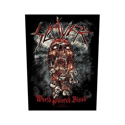 Back Patch Oficial Slayer World Painted Blood