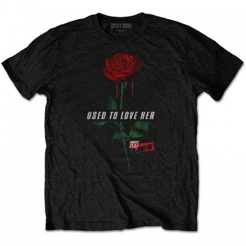 Tricou Guns N' Roses Used to Love Her Rose