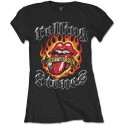 Tricou Damă The Rolling Stones Flaming Tattoo Tongue