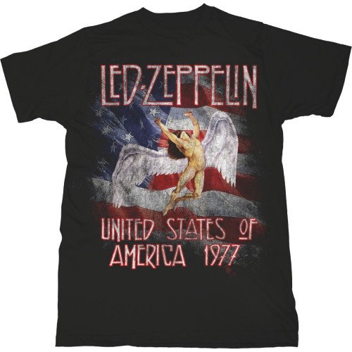 Tricou Led Zeppelin Stars N' Stripes USA '77