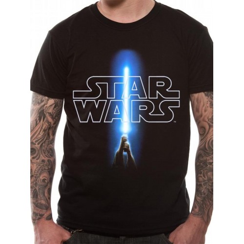 Tricou Oficial Star Wars Saber and Logo