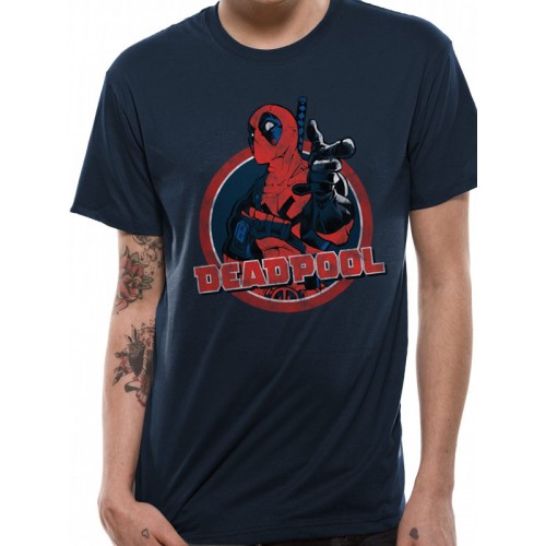 Tricou Marvel Deadpool Logo Point