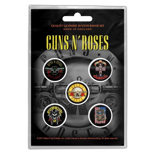 Set Insigne Guns N' Roses Bullet Logo