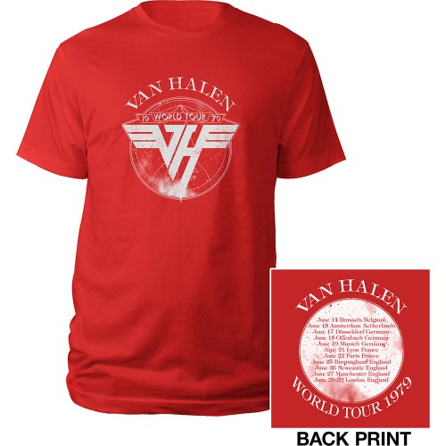 Tricou Oficial Van Halen 1979 Tour