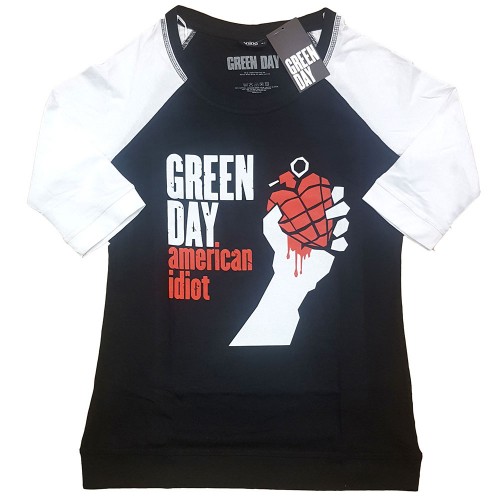 Tricou Mânecă 3/4 Oficial de Damă Green Day American Idiot