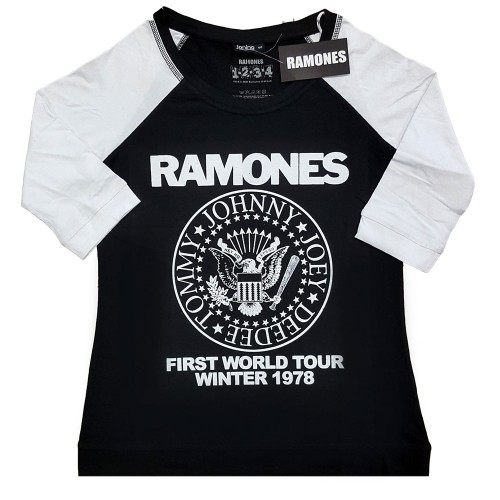 Tricou Mânecă 3/4 de Dama Ramones First World Tour 1978