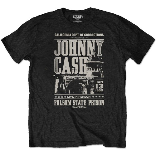 Tricou Eco Johnny Cash Prison Poster
