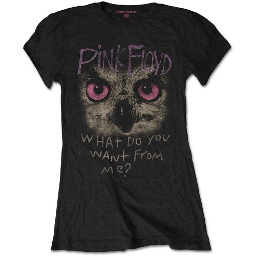 Tricou Oficial Damă Pink Floyd Owl - WDYWFM?