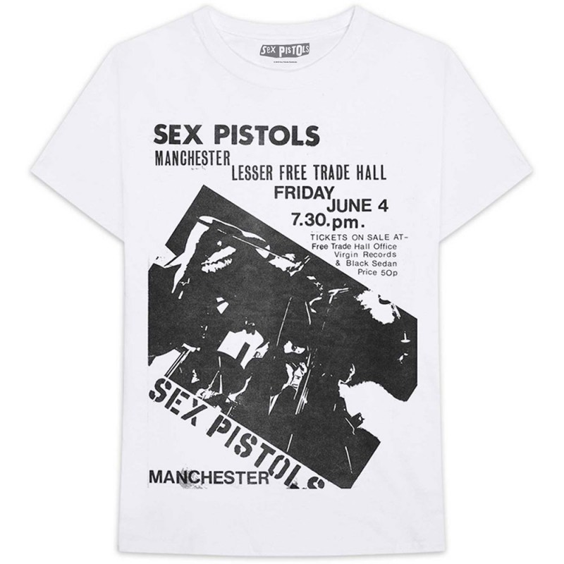 Tricou The Sex Pistols Manchester Flyer