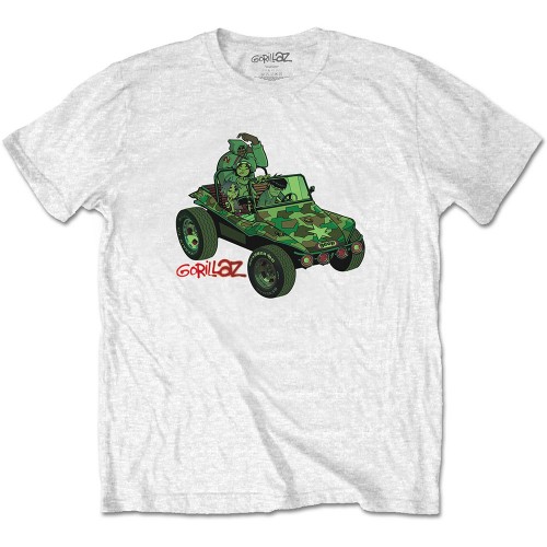Tricou Oficial Gorillaz Green Jeep