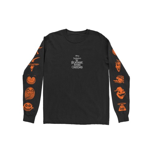 Tricou Mânecă Lungă Oficial Disney The Nightmare Before Christmas All Characters Orange