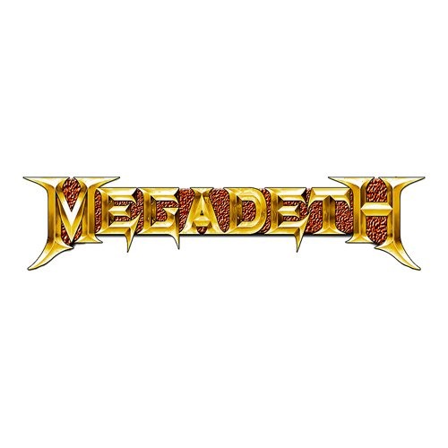 Insignă Megadeth Gold Logo