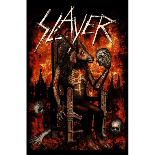 Poster Textil Slayer Devil on Throne