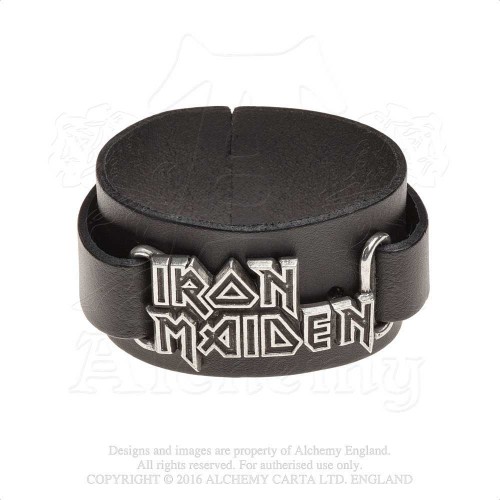 Brățară Oficială de Piele Oficială Iron Maiden Logo