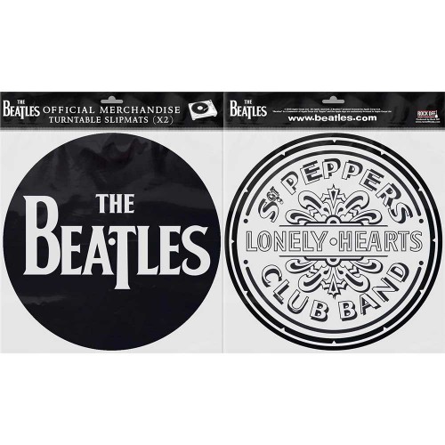 Set Slipmaturi Oficiale The Beatles Drop T Logo & Sgt Pepper Drum
