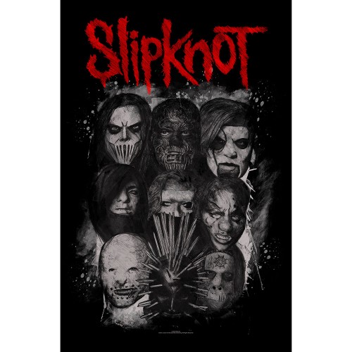 Poster Textil Oficial Slipknot Masks