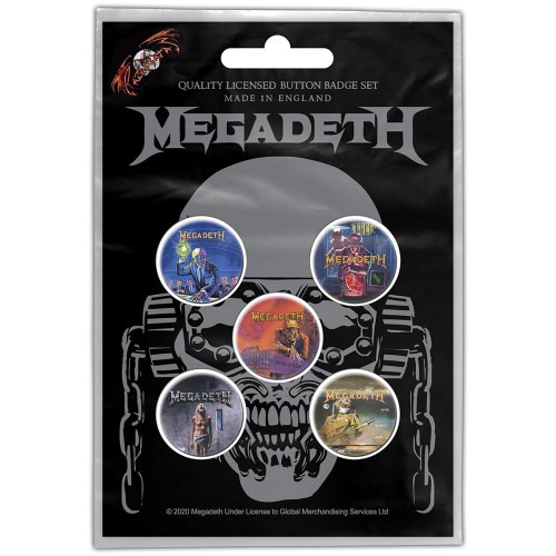Set Insigne Megadeth Vic Rattlehead