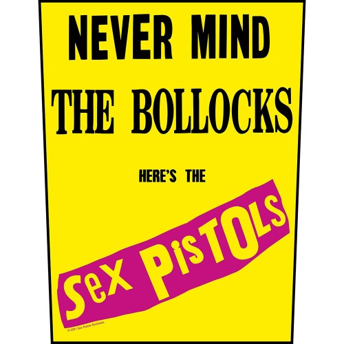 Back Patch The Sex Pistols Never Mind The Bollocks Yellow