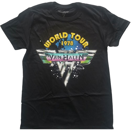 Tricou Oficial Van Halen World Tour '78 Full Colour