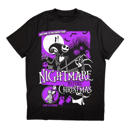 Tricou Oficial Disney The Nightmare Before Christmas Welcome To Halloween Town