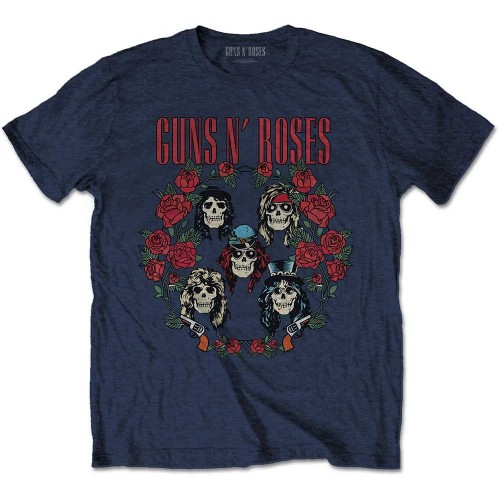 Tricou Guns N' Roses Skulls Wreath