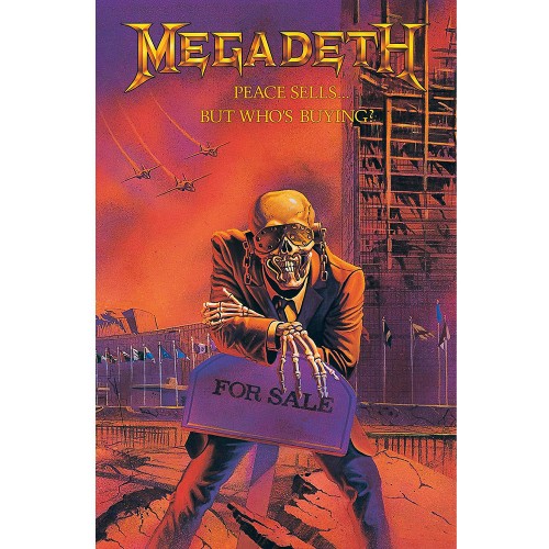 Poster Textil Oficial Megadeth Peace Sells