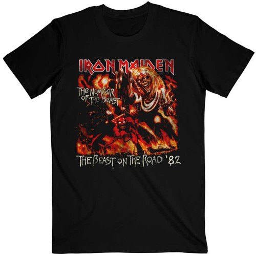 Tricou Iron Maiden Number of the Beast The Beast On The Road Vintage