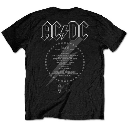 Tricou AC/DC FTATR 40th Monochrome