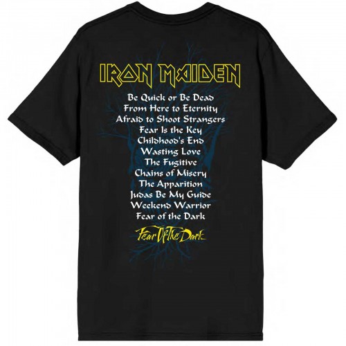Tricou Iron Maiden Fear of the Dark Album Tracklisting