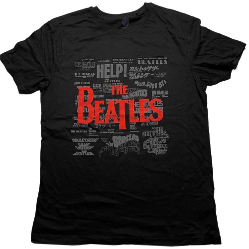 Tricou The Beatles Titles &amp; Logos