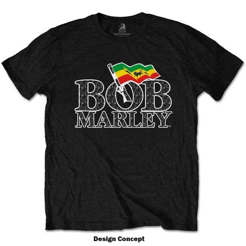 Tricou Bob Marley Flag Logo