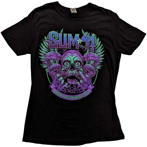 Tricou Sum 41 Order In Decline Tour 2020 Purple Skull