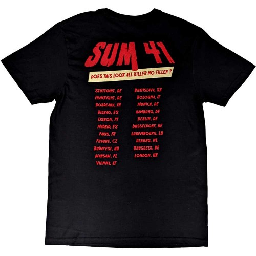 Tricou Sum 41 Does This Look Like All Killer No Filler European Tour 2022