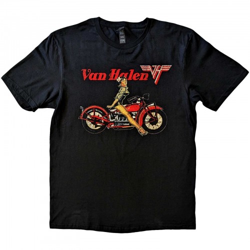 Tricou Oficial Van Halen Pin-up Motorcycle