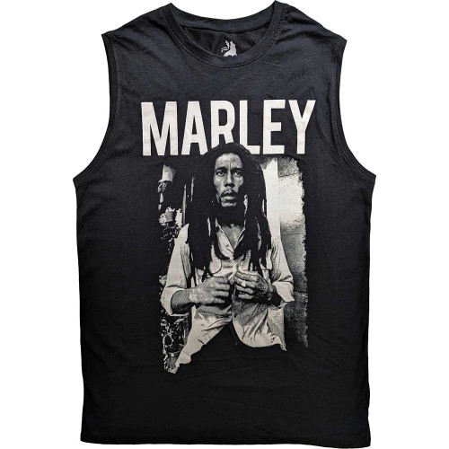 Tricou Oficial fără mâneci Bob Marley Marley B&W