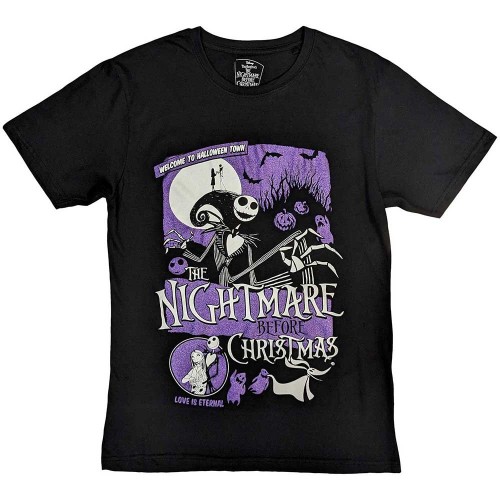 Tricou Oficial Disney The Nightmare Before Christmas Welcome To Halloween Town