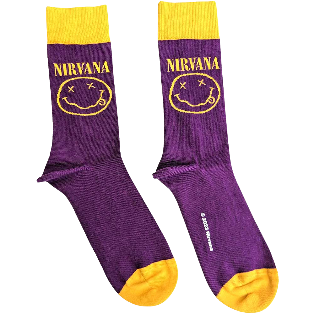Șosete Oficiale Nirvana Yellow Happy Face